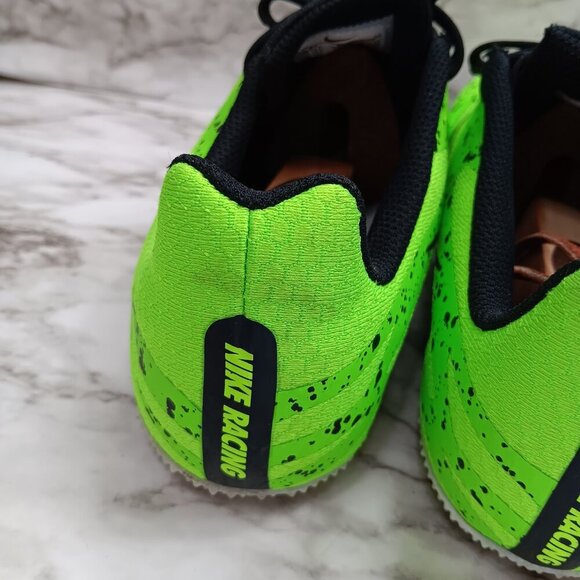 NIKE Zoom Rival S 9 Electric Green Track Spikes Unisex Shoes Size 10.5 Running - Picture 7 of 10